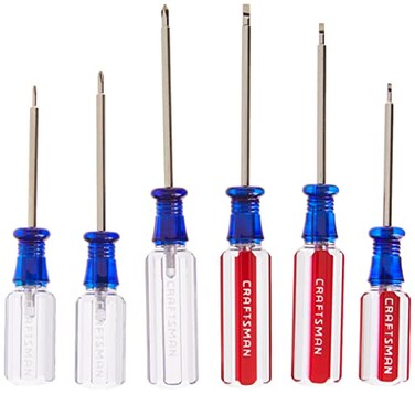 CRAFTSMAN Small Screwdiver Set 6Piece Jewelers Set CMHT65043