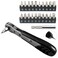 STREBITO Mini Ratchet Set 22Piece 14 Ratchet Right Angle Screwdriver 36Tooth Small Ratcheting Wrench Bit Ratchet For Tight Spaces with Phillips Slotted Torx Hex Square and Adapter for Socket