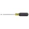 KLEIN TOOLS Klein Tools 6073 Mini Flathead Screwdriver Made in USA 332Inch Cabinet Tip 3Inch Round Shank and CushionGrip Handle