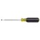 KLEIN TOOLS Klein Tools 6073 Mini Flathead Screwdriver Made in USA 332Inch Cabinet Tip 3Inch Round Shank and CushionGrip Handle