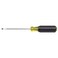 KLEIN TOOLS Klein Tools 6073 Mini Flathead Screwdriver Made in USA 332Inch Cabinet Tip 3Inch Round Shank and CushionGrip Handle