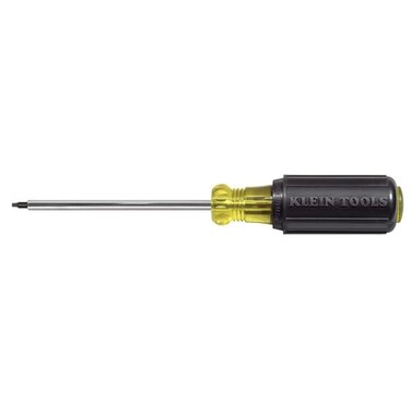 KLEIN TOOLS Klein Tools 662 2 SquareRecess Tip Screwdriver Made in USA 4Inch Round Shank and Cushion Grip Handle