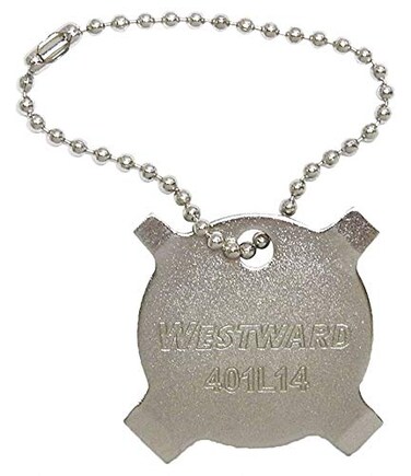 Westward Key Chain MultiBit ScrewdriverPc 4in1 General Purpose 1916 Overall Length 1 Each