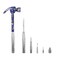 YOUMI 6in1 Floral Hammer Kit Multifunctional Set with Cross Flat Screwdriver Portable Mini Gift