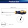 Auniwaig Torx Screwdriver T20 Security Magnetic Star Screw Driver with 100mm CRV Shaft and Black Yellow Handle 1 Pcs