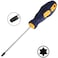 Auniwaig Torx Screwdriver T20 Security Magnetic Star Screw Driver with 100mm CRV Shaft and Black Yellow Handle 1 Pcs