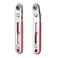 HARFINGTON 2pcs Mini Ratchet Screwdriver 14 Hex 90 Degree Right Angle Ratcheting Offset Screw Driver Wrench Set Elbow Head and Flat Head
