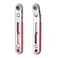 HARFINGTON 2pcs Mini Ratchet Screwdriver 14 Hex 90 Degree Right Angle Ratcheting Offset Screw Driver Wrench Set Elbow Head and Flat Head
