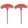 HARFINGTON 2pcs Torx Screwdriver T15 S2 Steel T Handle Star Key Wrench for CNC Lather Tool Holder