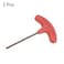 HARFINGTON 2pcs Torx Screwdriver T15 S2 Steel T Handle Star Key Wrench for CNC Lather Tool Holder