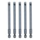 HARFINGTON 5pcs SL6 Magnetic Slotted Screwdriver Bits 6mm S2 Steel Flat Head Screwdriver Bit 14 Hex Shank Screw Driver Drill Bits 100mm 4 Long for Screws