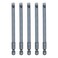 HARFINGTON 5pcs SL6 Magnetic Slotted Screwdriver Bits 6mm S2 Steel Flat Head Screwdriver Bit 14 Hex Shank Screw Driver Drill Bits 100mm 4 Long for Screws