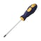 Hegebeck T20 Magnetic Torx Screwdriver T20 Magnetic Torx Security Head Tip Screwdriver Multi Function Screwdriver 295In Chrome Vanadium Steel Round Shaft NonSlip BlueYellow Handle 1PC