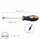 Hegebeck T20 Magnetic Torx Screwdriver T20 Magnetic Torx Security Head Tip Screwdriver Multi Function Screwdriver 295In Chrome Vanadium Steel Round Shaft NonSlip BlueYellow Handle 1PC