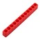 LDEXIN 20Pcs 12 Holes Hex Shank Screwdriver Bit Holder Plastic Screwdriver Head Storage Case Drill Bit Storage Case Screwdriver Head Holder Organizer Fit for 14 Inch Hex Shank Red