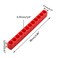 LDEXIN 20Pcs 12 Holes Hex Shank Screwdriver Bit Holder Plastic Screwdriver Head Storage Case Drill Bit Storage Case Screwdriver Head Holder Organizer Fit for 14 Inch Hex Shank Red