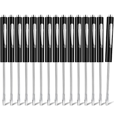 Shimeyao 20 Pcs Pocket Flat Head Screwdriver Set Small Magnetic Pocket Screwdriver Bulk Mini Clips Slotted Screw Driver with Magnet for Mechanical Electrician TechnicianBlack