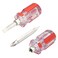 AKTOO Stubby Magnetic Screwdriver With Phillips Head and Flat HeadSmall Pocket Screwdriver for DIY Repairing2 Piece Set