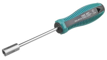 Utoolmart Socket Wrench Screwdriver 55mm NonMagnetic Tip Hex Nut Driver Socket Driver Hex Nut Key Wrench Screwdriver with 75mm CrV Steel Round Shaft Screwdriver Nutdriver Hand Tool