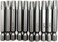 XMHF 10 Piece 50mm Long 14 Inch Hex Shank T35 Torx Head Magnetic Screw Driver Bit Set Security Tamper Proof Star 6 Point Screwdriver Kit Tools