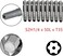 XMHF 10 Piece 50mm Long 14 Inch Hex Shank T35 Torx Head Magnetic Screw Driver Bit Set Security Tamper Proof Star 6 Point Screwdriver Kit Tools
