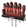 Stalwart 75HT4088 18 Piece Screwdriver Set with Wall Mount and Magnetic Tips Precision Kit Including Flatheads Phillips and Torx Screwdrivers By