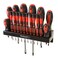 Stalwart 75HT4088 18 Piece Screwdriver Set with Wall Mount and Magnetic Tips Precision Kit Including Flatheads Phillips and Torx Screwdrivers By