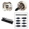 Steinwhale 10in1 Short Stubby Mini Screwdriver for tight spots Cellulose Acetate Fiber Made Handle Doubleheaded High Hardness S2 Steel Bits Exquisite EDC