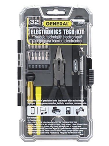 General Tools 661 Electronics Tech Repair Kit 32 Piece