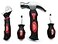 Apollo Tools 4 Piece Stubby Tool Set for Small Hands and Tight Spaces Convenient and Compact Small Tool Set includes Mini Hammer Mini Screwdriver Set and Mini Wrench Red DT0240