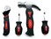 Apollo Tools 4 Piece Stubby Tool Set for Small Hands and Tight Spaces Convenient and Compact Small Tool Set includes Mini Hammer Mini Screwdriver Set and Mini Wrench Red DT0240