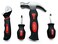 Apollo Tools 4 Piece Stubby Tool Set for Small Hands and Tight Spaces Convenient and Compact Small Tool Set includes Mini Hammer Mini Screwdriver Set and Mini Wrench Red DT0240