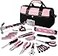 WORKPRO Pink Tool Kit 263Piece Home Repairing Tool Set with Wide Mouth Open Storage Bag Household Tool Kit Pink Ribbon