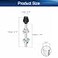 Auniwaig M10x120mm Toggle Clamps 472inch Carbon Steel Screw Assembly Zinc Plated Black 6pcs