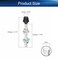 Auniwaig M10x120mm Toggle Clamps 472inch Carbon Steel Screw Assembly Zinc Plated Black 6pcs