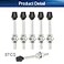 Auniwaig M10x120mm Toggle Clamps 472inch Carbon Steel Screw Assembly Zinc Plated Black 6pcs