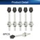 Auniwaig M10x120mm Toggle Clamps 472inch Carbon Steel Screw Assembly Zinc Plated Black 6pcs