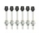 Auniwaig M10x120mm Toggle Clamps 472inch Carbon Steel Screw Assembly Zinc Plated Black 6pcs