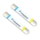 PZRT 2PCS Metal Flat Spudger Soft Thin Opening Pry Tool Bar Opener Stainless Steel Blade for Mobile Phone Broken Screen Glue Removal Battery Opening Tools Smartphone Parts