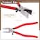 Wokape Key Fob Pliers with Curved Jaws Glass Running Pliers Heavy Duty with Rubber Tips for Stained Glass Work Mosaics Breaking Tool