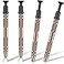 Mudder 4 Pcs 4 Claw Pearl Grabber Jewelers Pick up Tool 4 Prongs Stainless Steel Piercing Ball Grabber for Small Parts Diamond Ic Chip Electronic Components Nail Clamping GemBrown