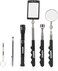NEIKO 20736A 6 Piece Set Magnetic Tool Telescoping Mirror Set Adjustable Telescoping Magnetic Pickup Tool Flashlight 15lb Retriever Tool 360 Swivel Magnet Mirror Magnetic Tools for Mechanic