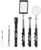 NEIKO 20736A 6 Piece Set Magnetic Tool Telescoping Mirror Set Adjustable Telescoping Magnetic Pickup Tool Flashlight 15lb Retriever Tool 360 Swivel Magnet Mirror Magnetic Tools for Mechanic
