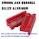 BARTOO Aluminum 4 Vise Jaws Pads Magnetic Reversible Pipe Vise AN Fitting Vice Jaw Covers Professional Grade MultiPurpose Vise Jaw Protective Inserts for Any Metal Bench Vice 4 Red