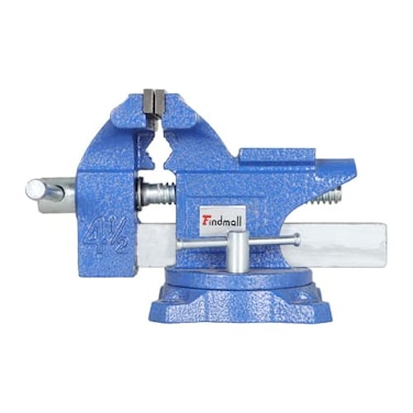 findmall 412 Inch Bench Vise Swivel Base Bench HeavyDuty Utility Combination Home Vise Fit for Lathe Processing