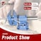 findmall Multipurpose Heavy Duty MultiJaw Vise with Swivel Base and Head for Clamping Fixing Equipment 360Degree Rotation Home or Industrial Use 4 inch
