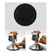 Lheng Universal Mini Suction Vise Clamp 360 Degrees Drill Press Vise Table Bench Vice with Suction Base for DIY Hobby Jewelry Watch Repairing Nuclear Sculpture Craft Carving Clip On Tool Silver