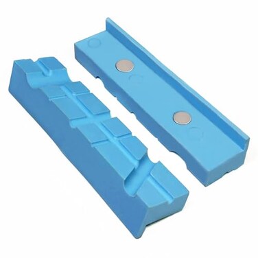 MYTEC 6 Vise Soft Jaws Multigroove and Textured Inserts Magnetic MultiPurpose Vise Jaw Pads for Woodworking Golf Jewelry Making Plumbing