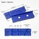 MYTEC Vise Jaws Pads Strongly Magnetic Universal Vise Soft Jaws Sturdy TPU material Professional Grade MultiPurpose Vise Jaw Protective Inserts for Any Metal Bench Vice Blue 45 1 pair