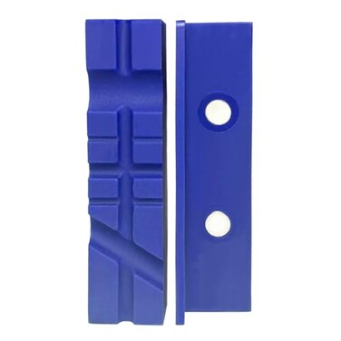 MYTEC Vise Jaws Pads Strongly Magnetic Universal Vise Soft Jaws Sturdy TPU material Professional Grade MultiPurpose Vise Jaw Protective Inserts for Any Metal Bench Vice Blue 45 1 pair